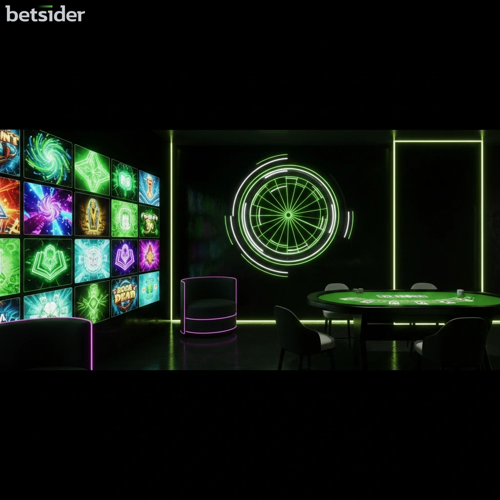 Libreria di giochi del casinò online Betsider con slot e giochi da tavolo