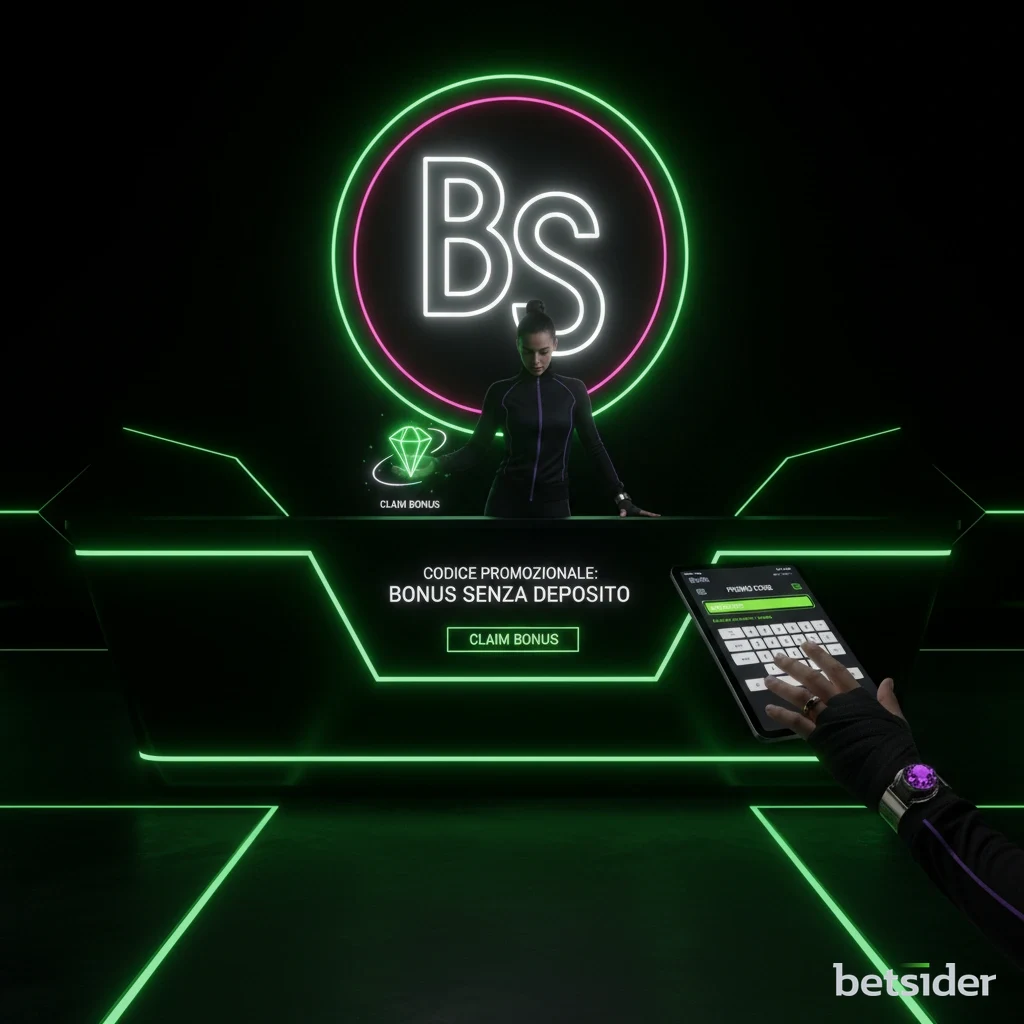 Modulo di registrazione di Betsider con l'opzione per richiedere il bonus senza deposito.