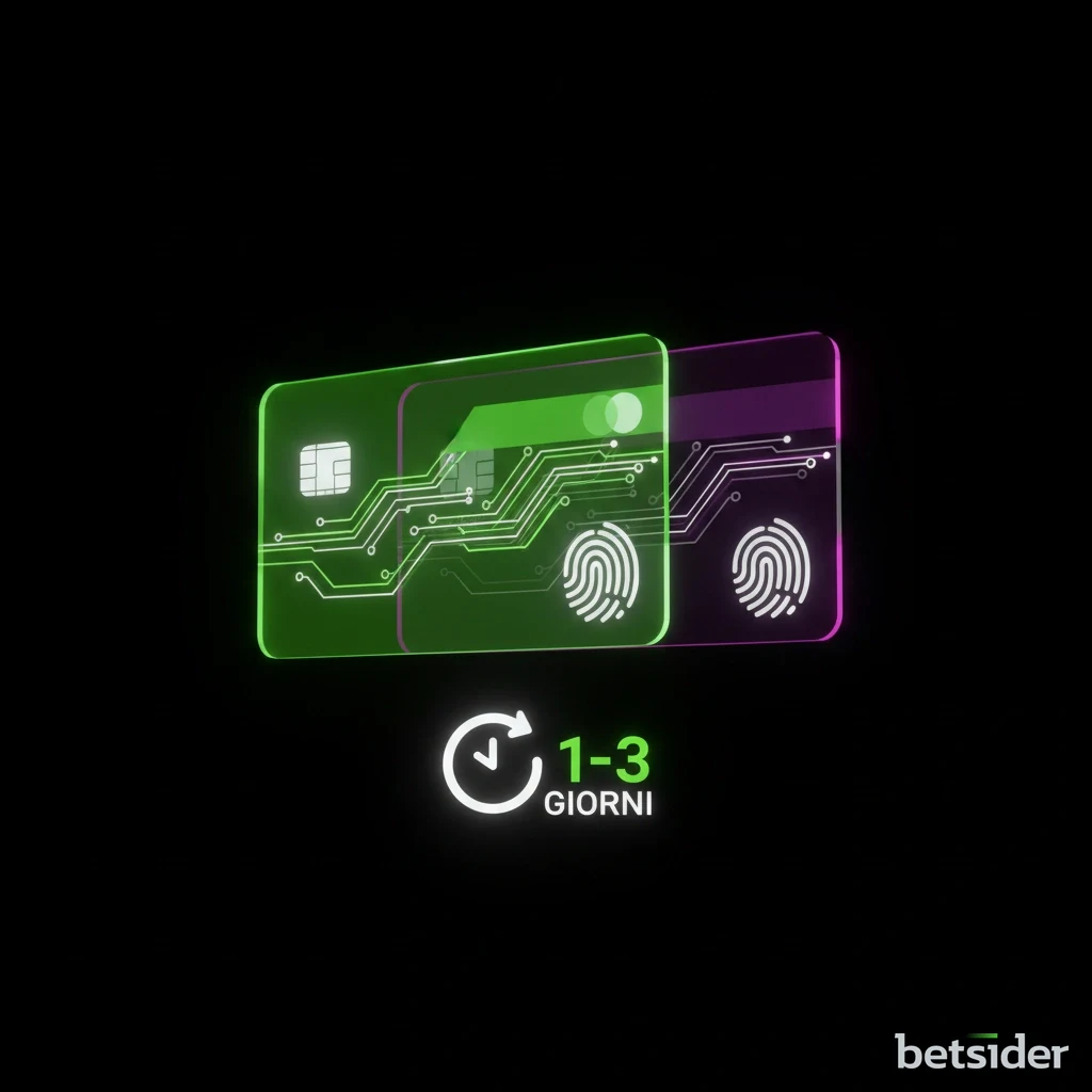 Loghi di Visa e Mastercard, tra le opzioni di pagamento con carta accettate da Betsider.